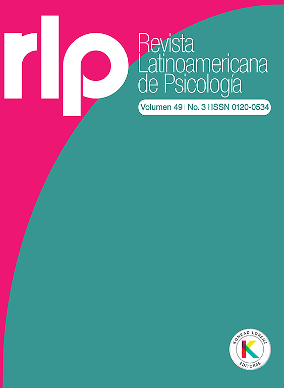 Go to journal home page - Revista Latinoamericana de Psicología